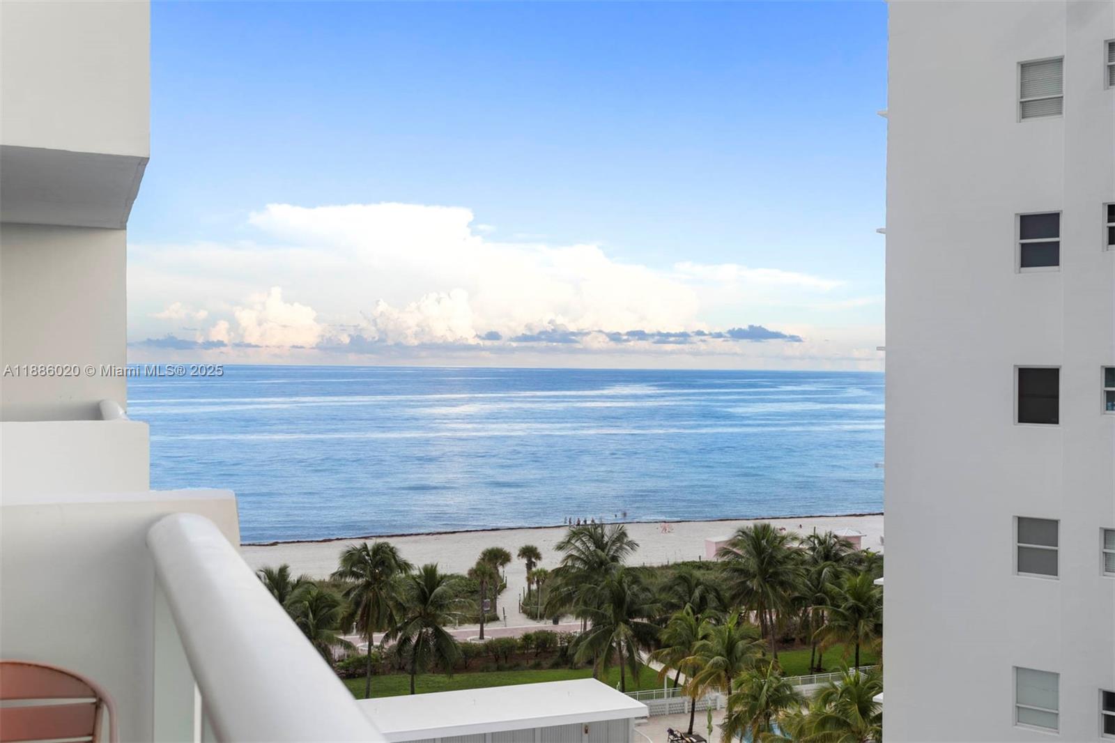 5001 Collins Avenue, Unit 8C Miami Beach, FL 33140 - Photo 19 of 27 a view of sky from balcony