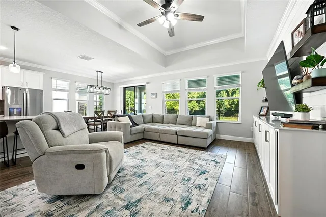 a spacious bathroom with a double vanity sink and a mirror
