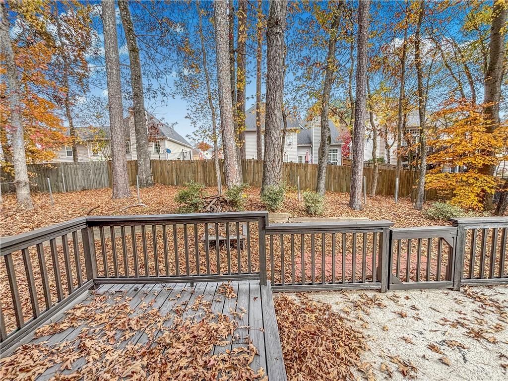 5907 Brookside Drive Southeast Mableton, GA 30126 - Photo 35 of 35 a view of a balcony with wooden fence