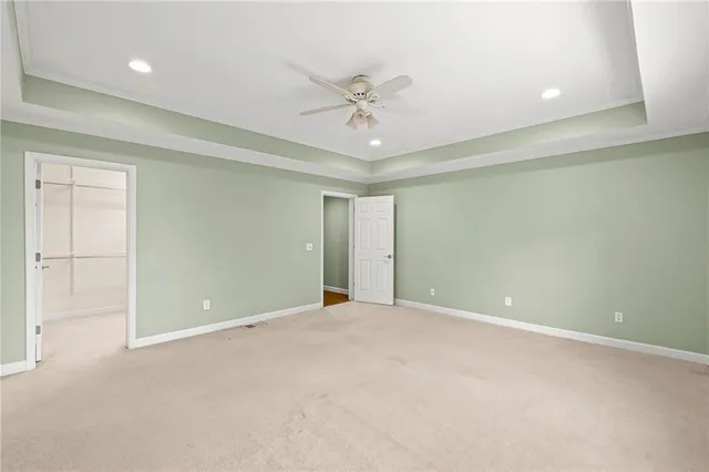 a view of a street with a building in front of it