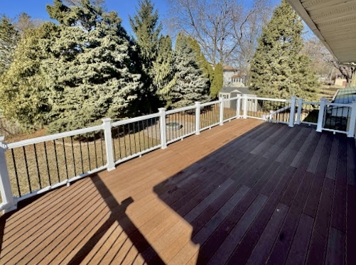 117 Colchester Drive Normal, IL 61761 - Photo 4 of 32 a view of balcony with wooden floor and fence