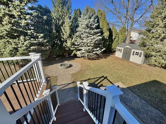 117 Colchester Drive Normal, IL 61761 - Photo 5 of 32 a view of a balcony with wooden fence and floor