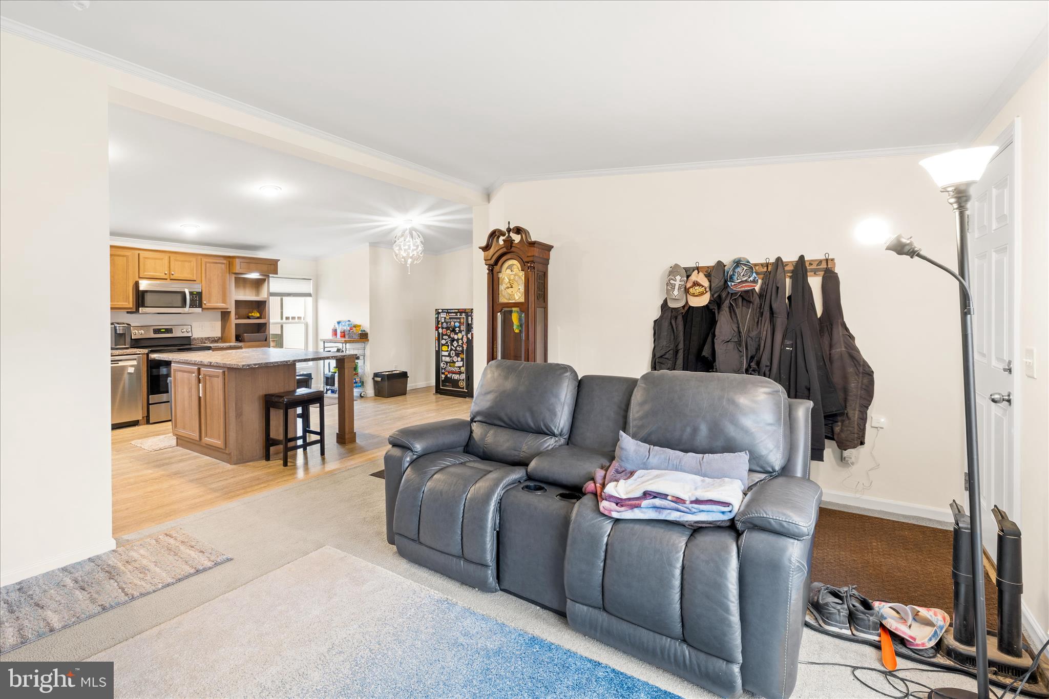 679 Oak Hill School Road Townsend, DE 19734 - Photo 7 of 50 a living room with furniture and a flat screen tv