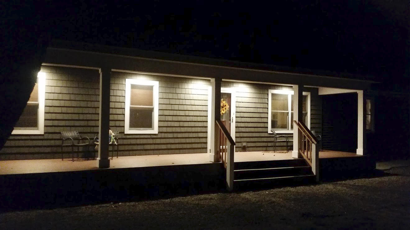 8980 Bayview Road Onekama, MI 49675 - Photo 45 of 45 Front Porch Lit UP @ Night