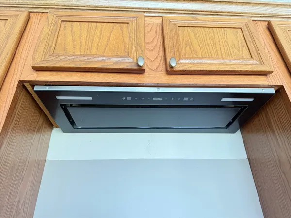 a close view of closet