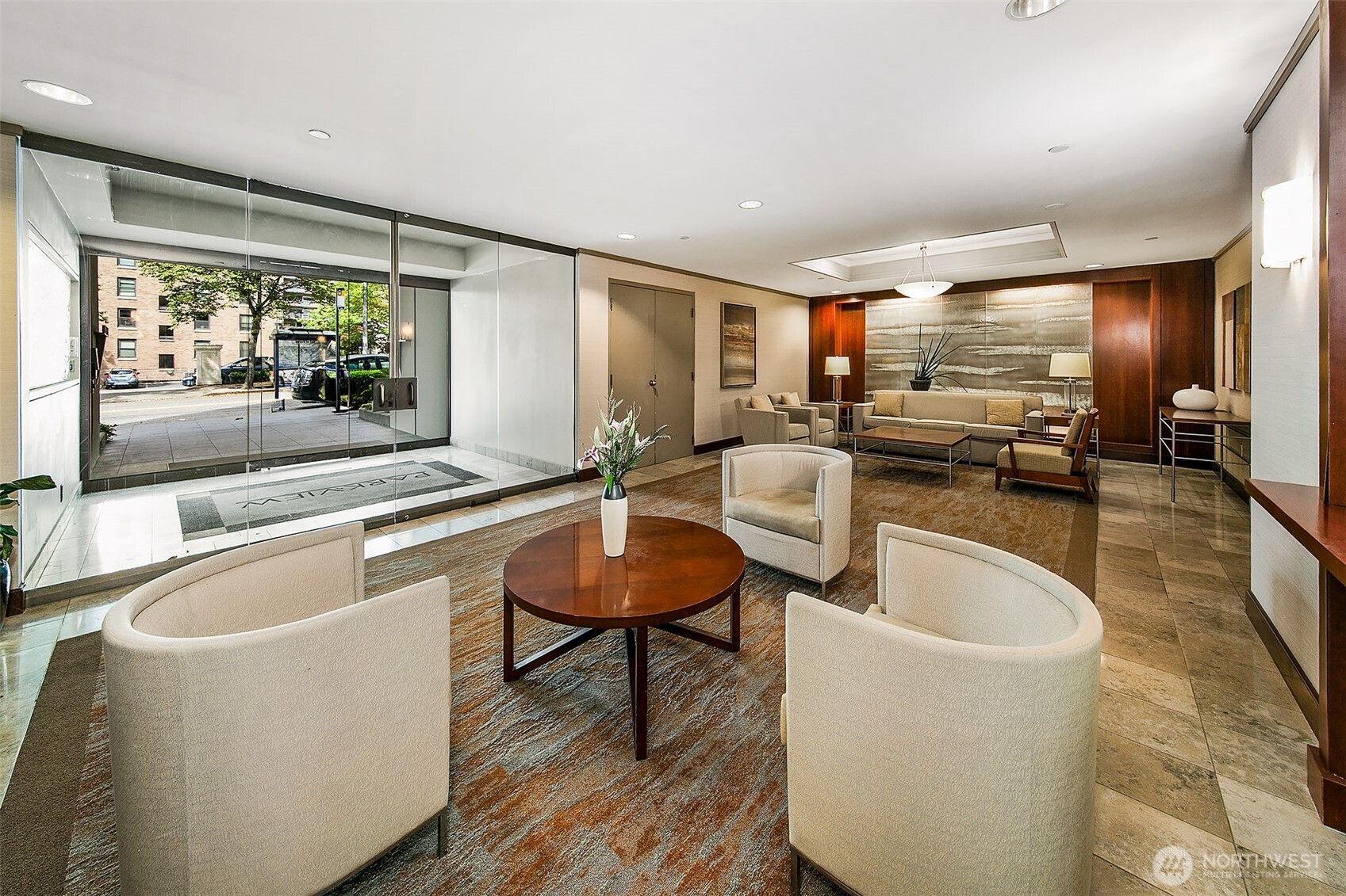 1101 Seneca Street, Unit 1301 Seattle, WA 98101 - Photo 27 of 40 a large white kitchen with a large window