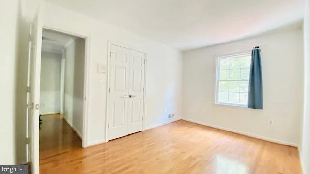 a view of a room that has a window in it