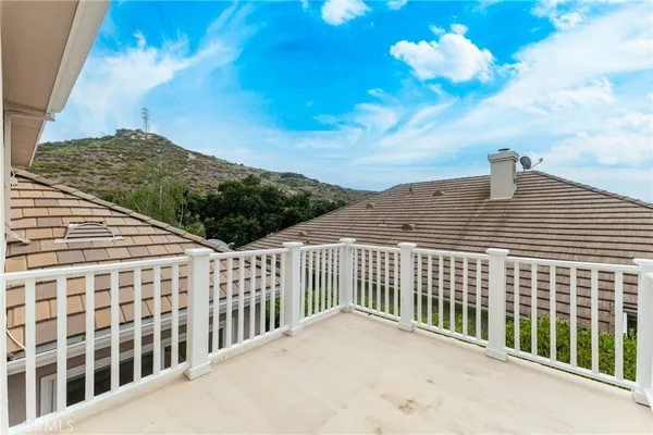 a view of a balcony