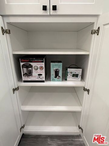 a close view of closet