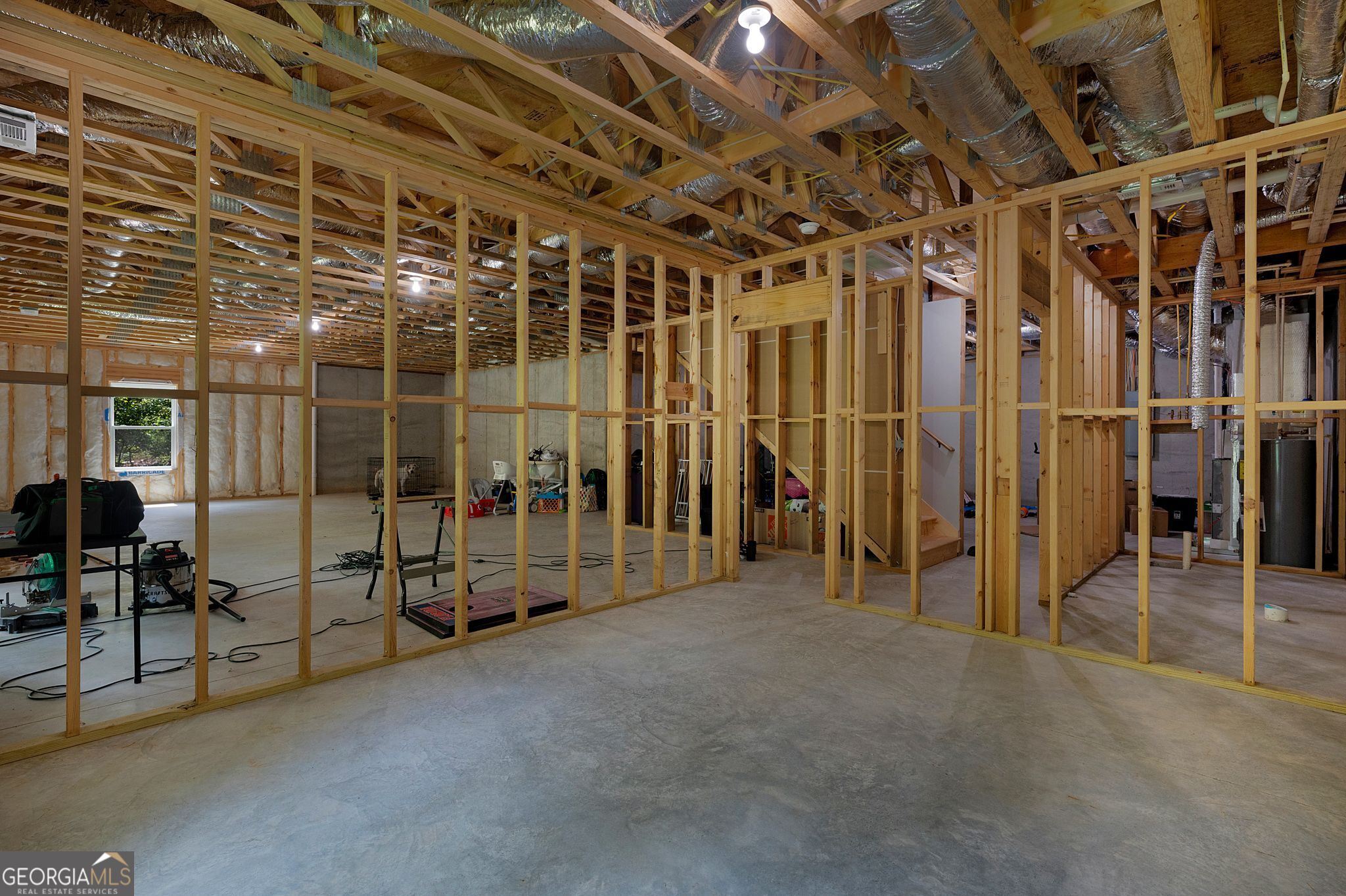 146 Hackney Trail Ellijay, GA 30536 - Photo 23 of 24 a view of an empty room with wooden walls