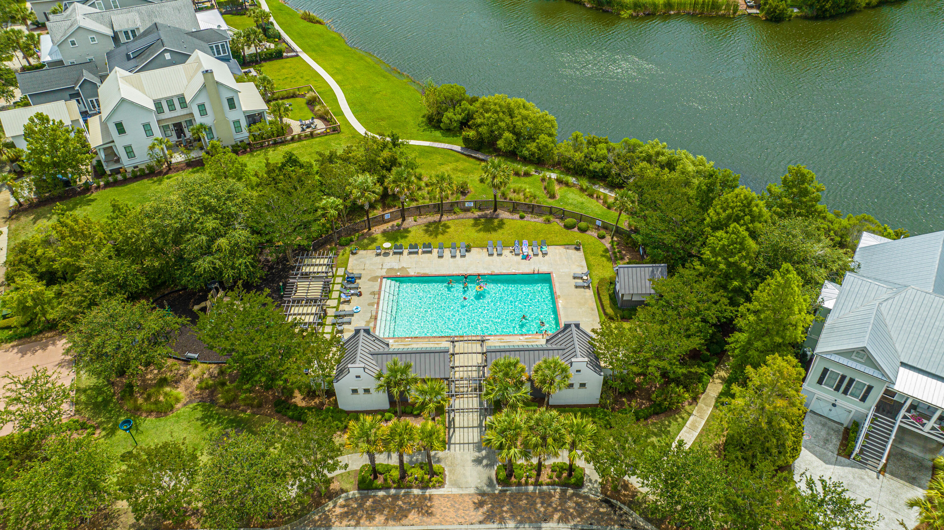 1431 Penshell Place Mount Pleasant, SC 29464 - Photo 33 of 42 Aerial View of Community Pool