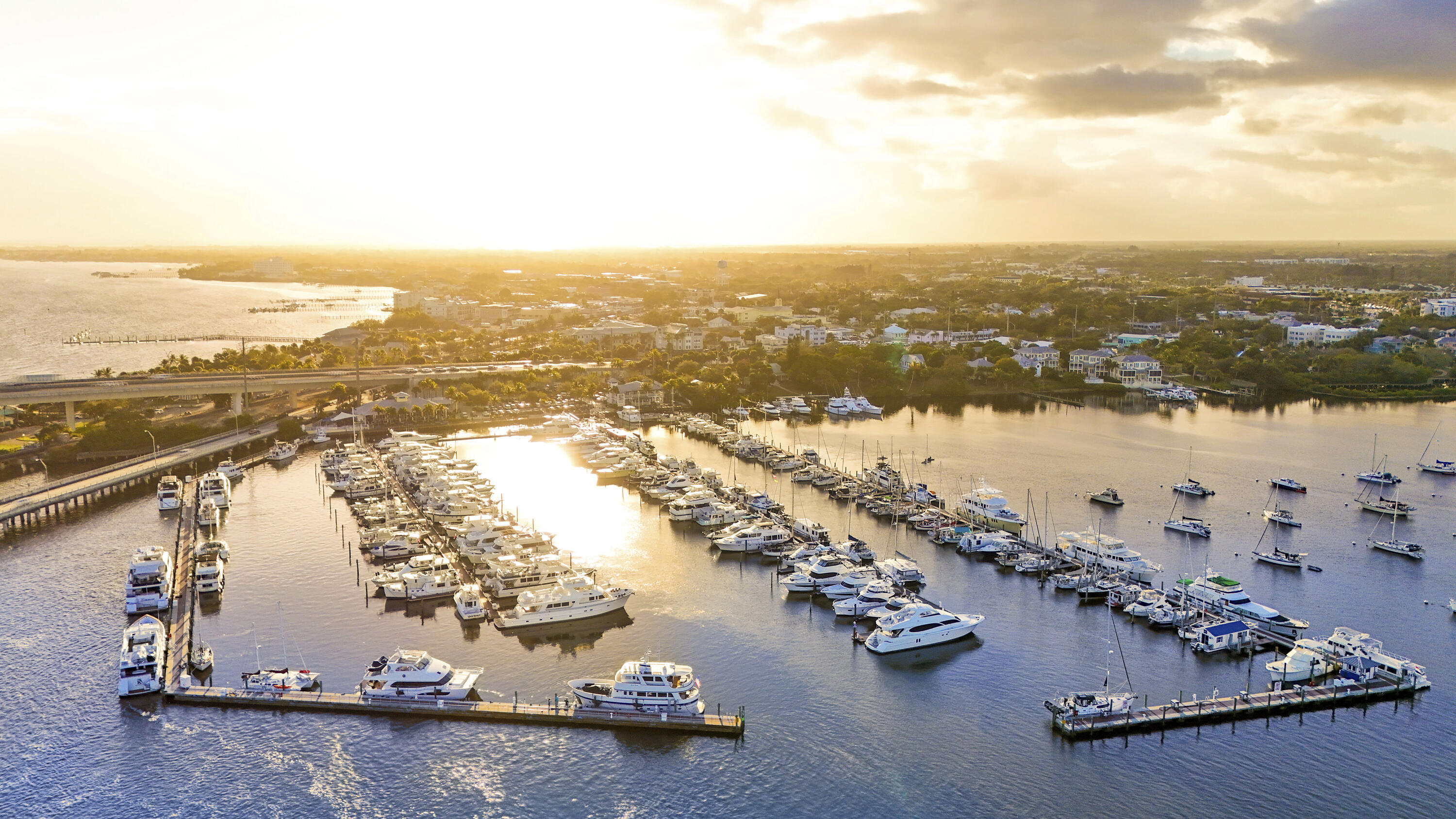 660 Southwest Yacht Basin Way Stuart, FL 34997 - Photo 42 of 42 an aerial view of ocean residential house with outdoor space
