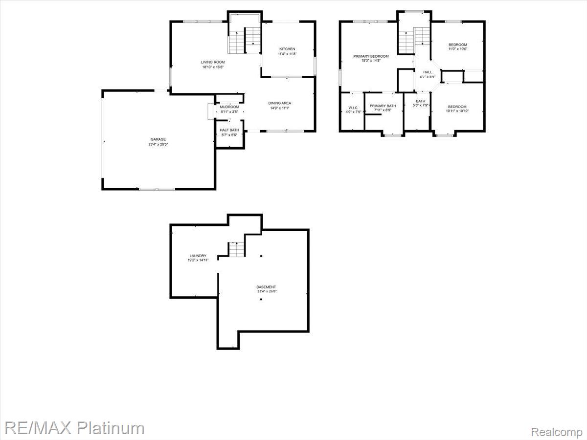3980 Byron Road Howell, MI 48855 - Photo 47 of 47 Whole House Floor Plan.