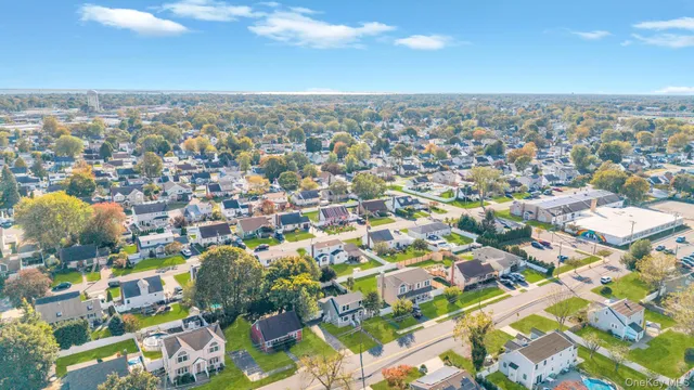 an aerial view of a city