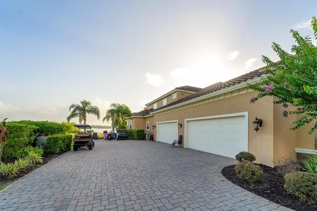 a room with furniture and a large window