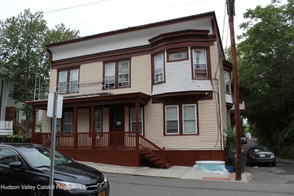 a front view of a house