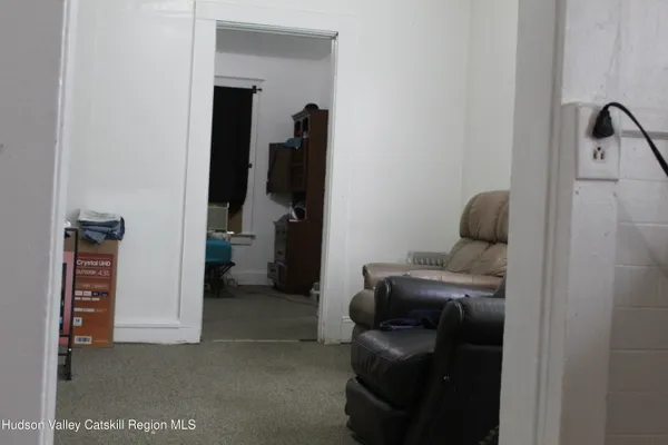 a room with storage and utility