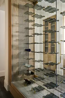 a bathroom with mirror