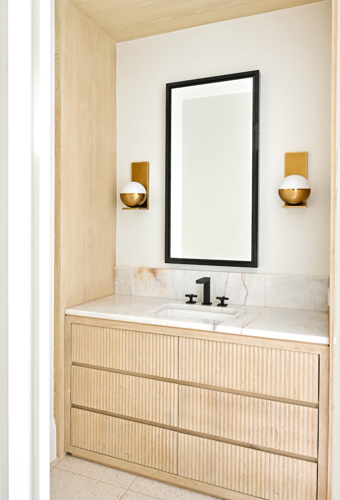 11710 Wendover Lane Houston, TX 77024 - Photo 34 of 50 Secondary bathroom with custom vanity