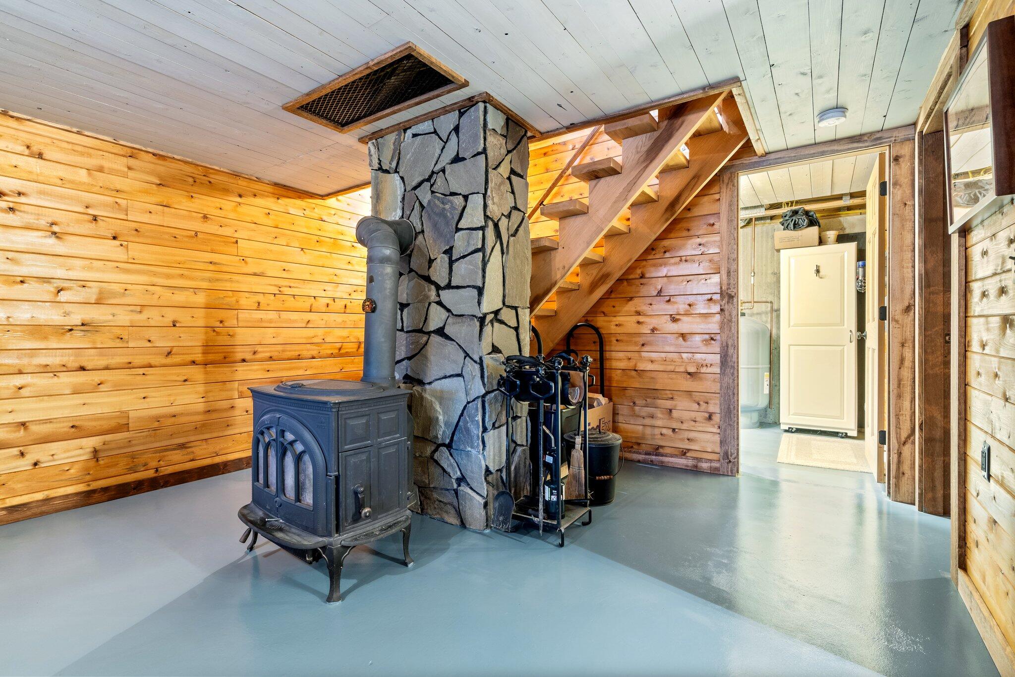 221 Rams Island Road Dover-Foxcroft, ME 04426 - Photo 47 of 75 Finished Basement/Radiant & Wood Stove