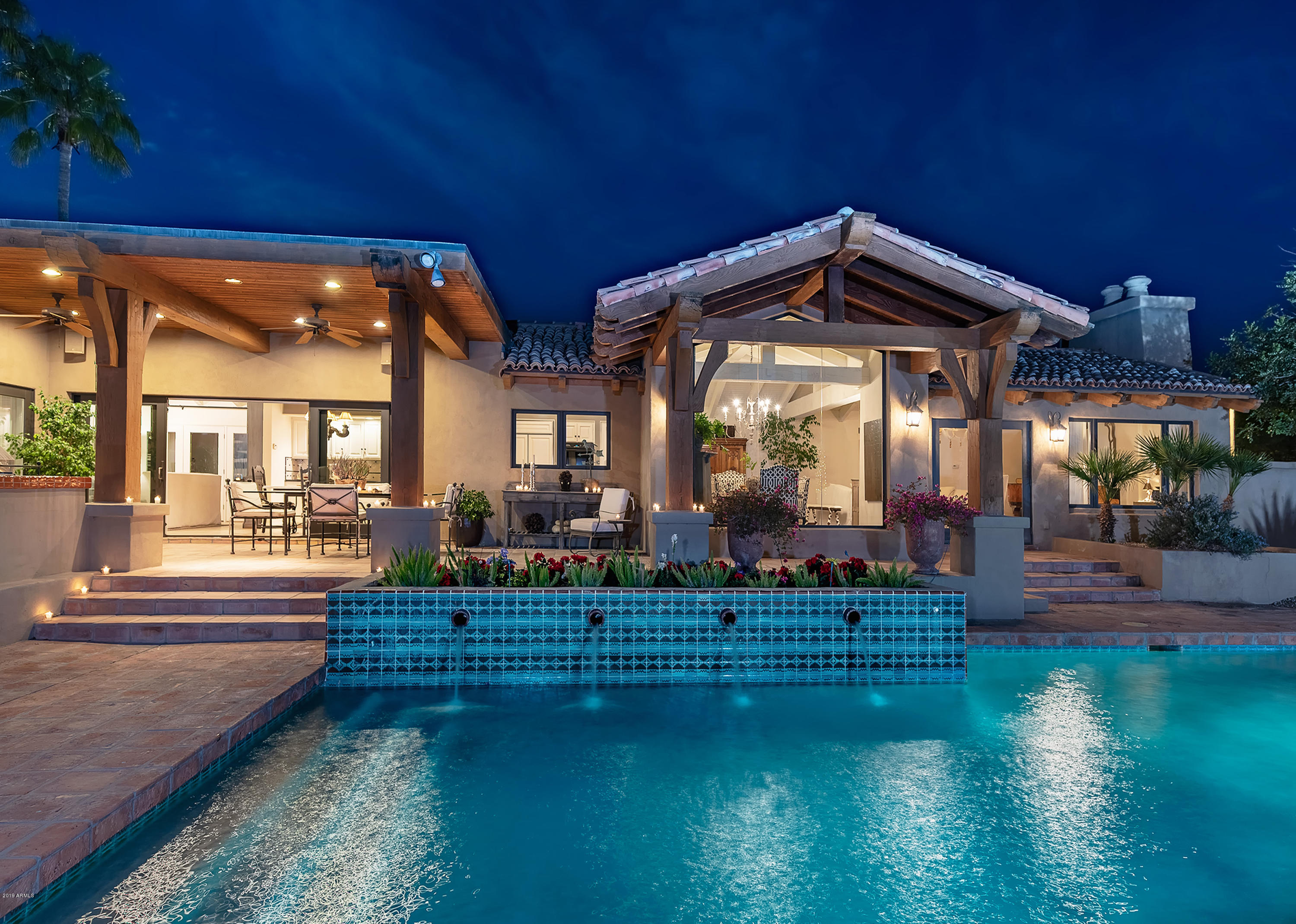 Beautiful Patio at Twilight