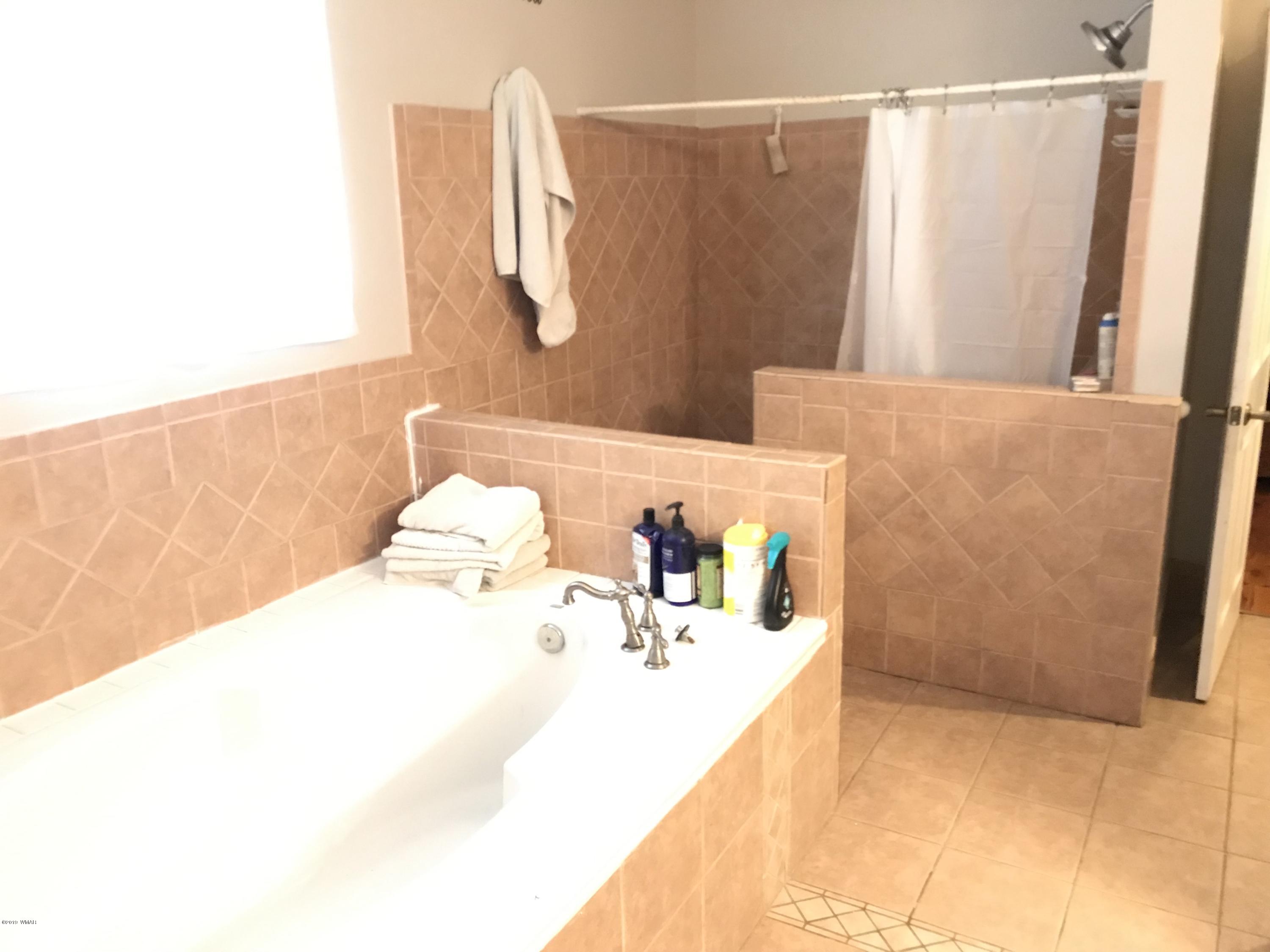 1362 Lobo Trail Snowflake, AZ 85937 - Photo 16 of 34 a bathroom with a bathtub and shower