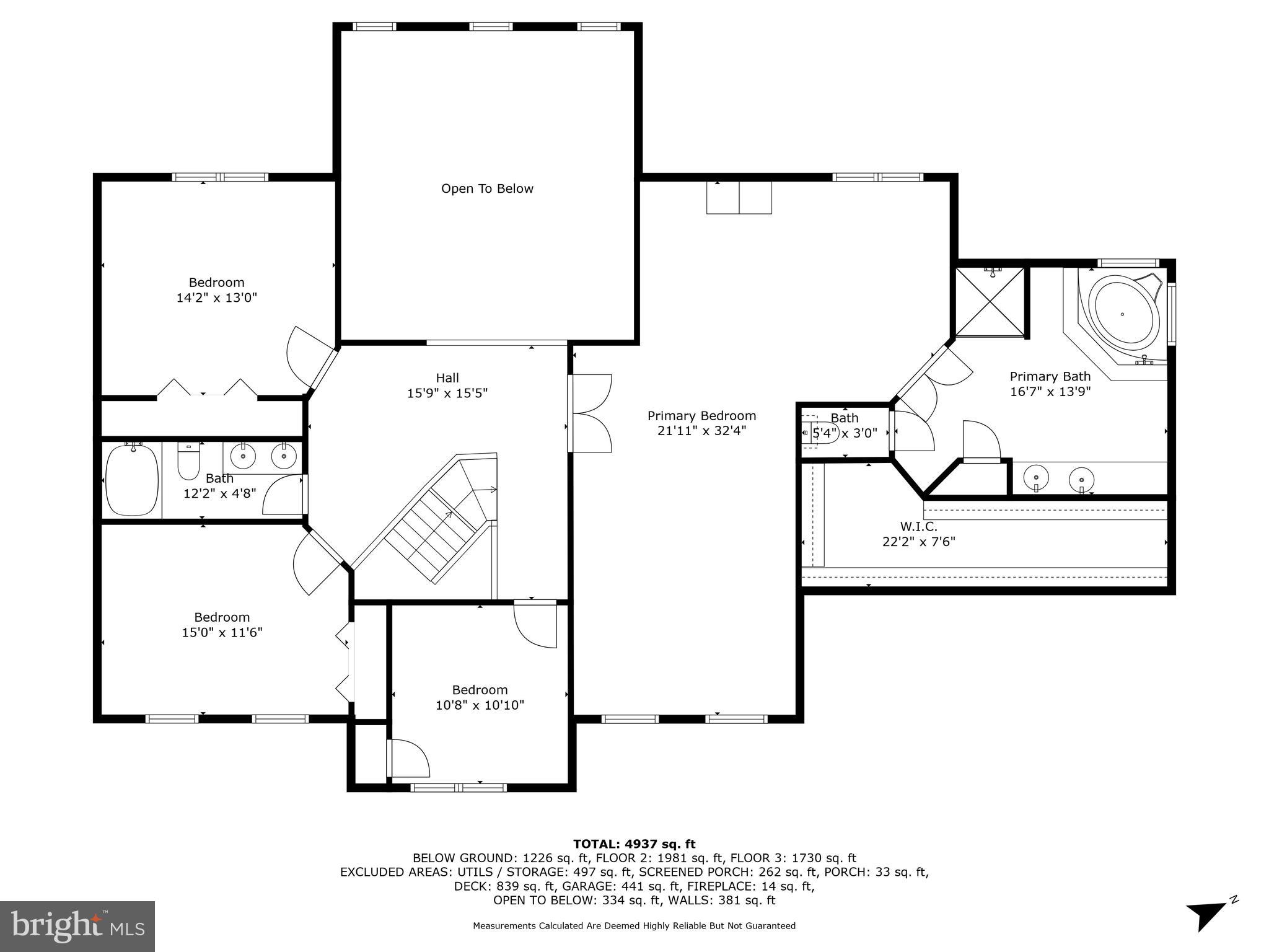 104 Dent Road Stafford, VA 22554 - Photo 117 of 118 Upper level floor plan
104 Dent Road