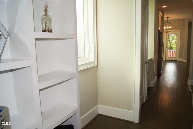 1208 Boyer Street Raleigh, NC 27610 - Photo 3 of 58 a view of hallway with wooden floor