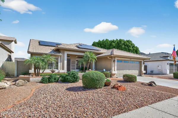 a view of a house with a patio