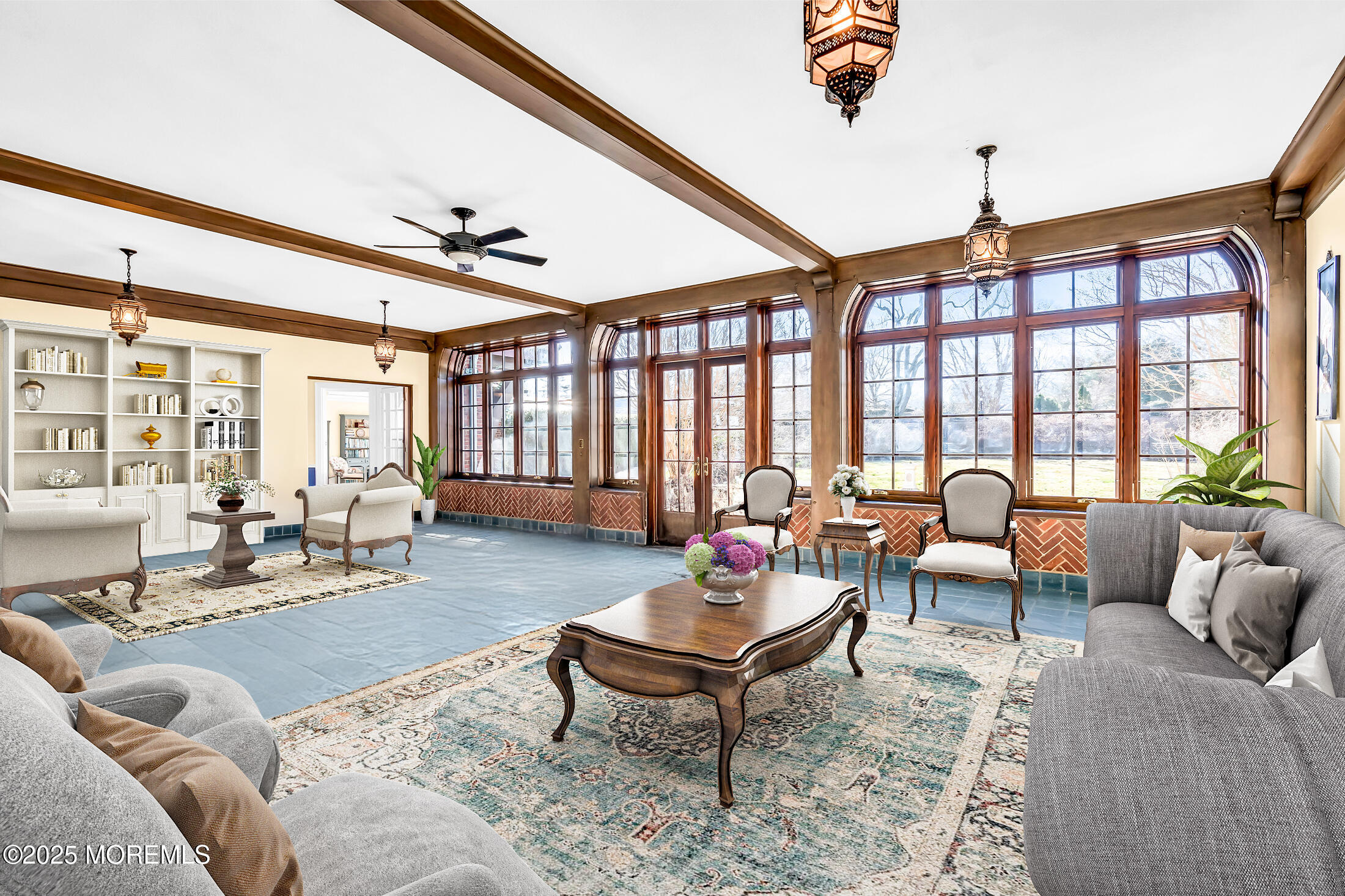 66 A West River Road Rumson, NJ 07760 - Photo 5 of 34 a living room with furniture and a large window