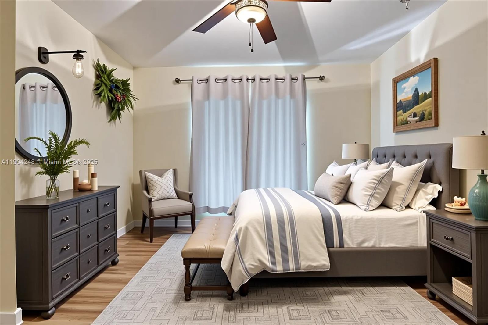 23051 Southwest 153rd Court Miami, FL 33170 - Photo 15 of 33 a bedroom with bed and a potted plant