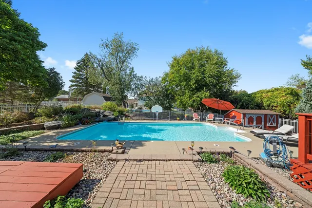 a view of an outdoor space yard patio and swimming pool