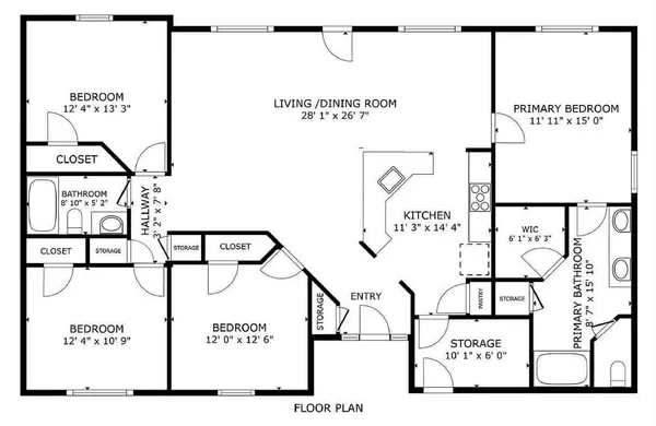 $317,900 | 5104 Whitehurst Lane, Crestview, FL 32536
