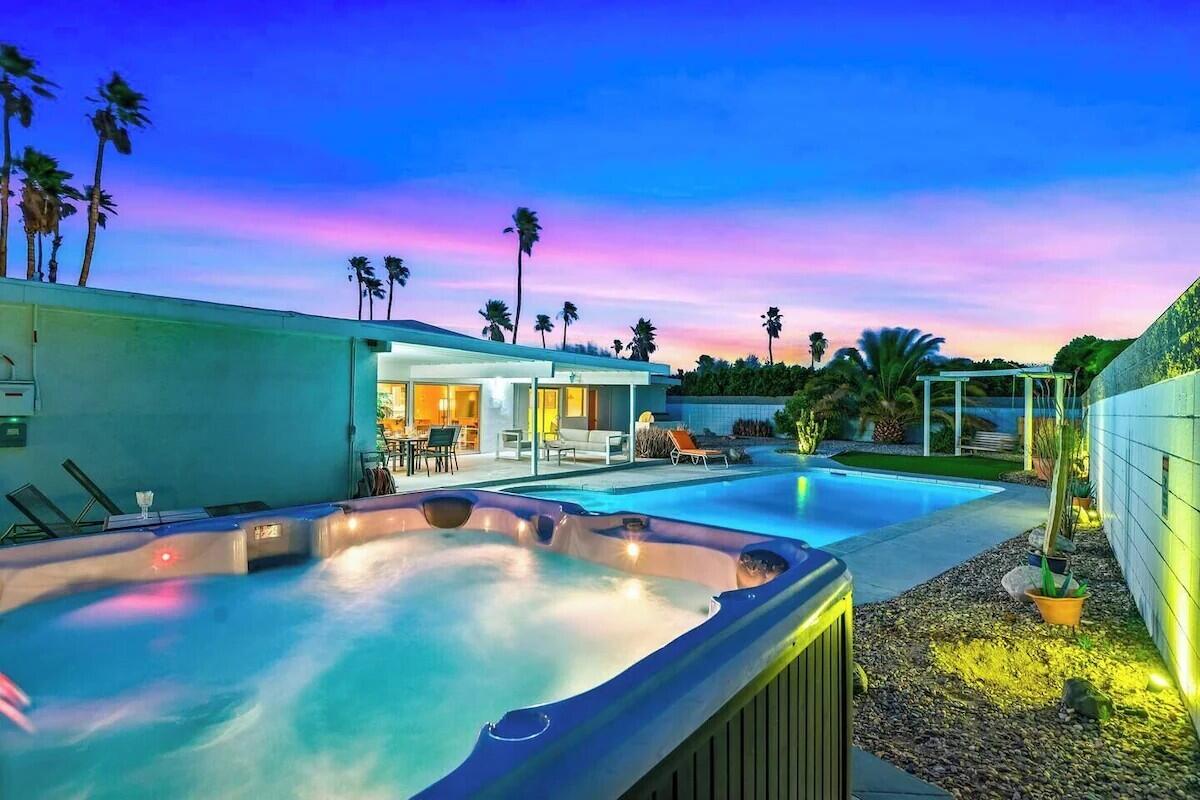 2305 East Bellamy Road Palm Springs, CA 92262 - Photo 2 of 57 Pool Night Shot
