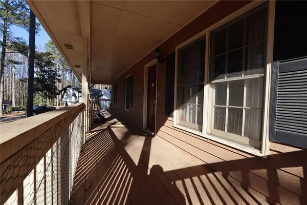 a view of balcony and deck