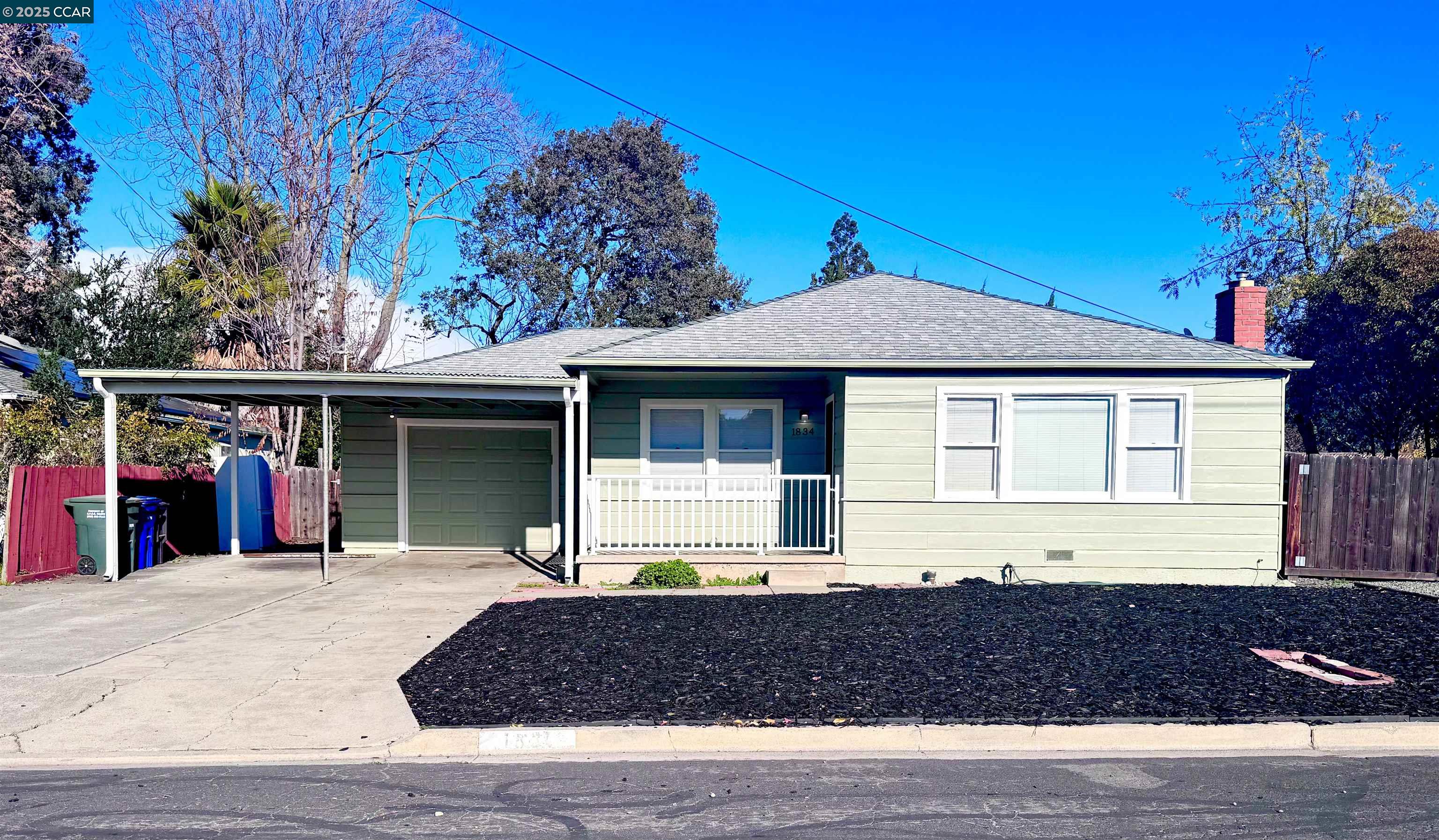 a front view of a house with porch