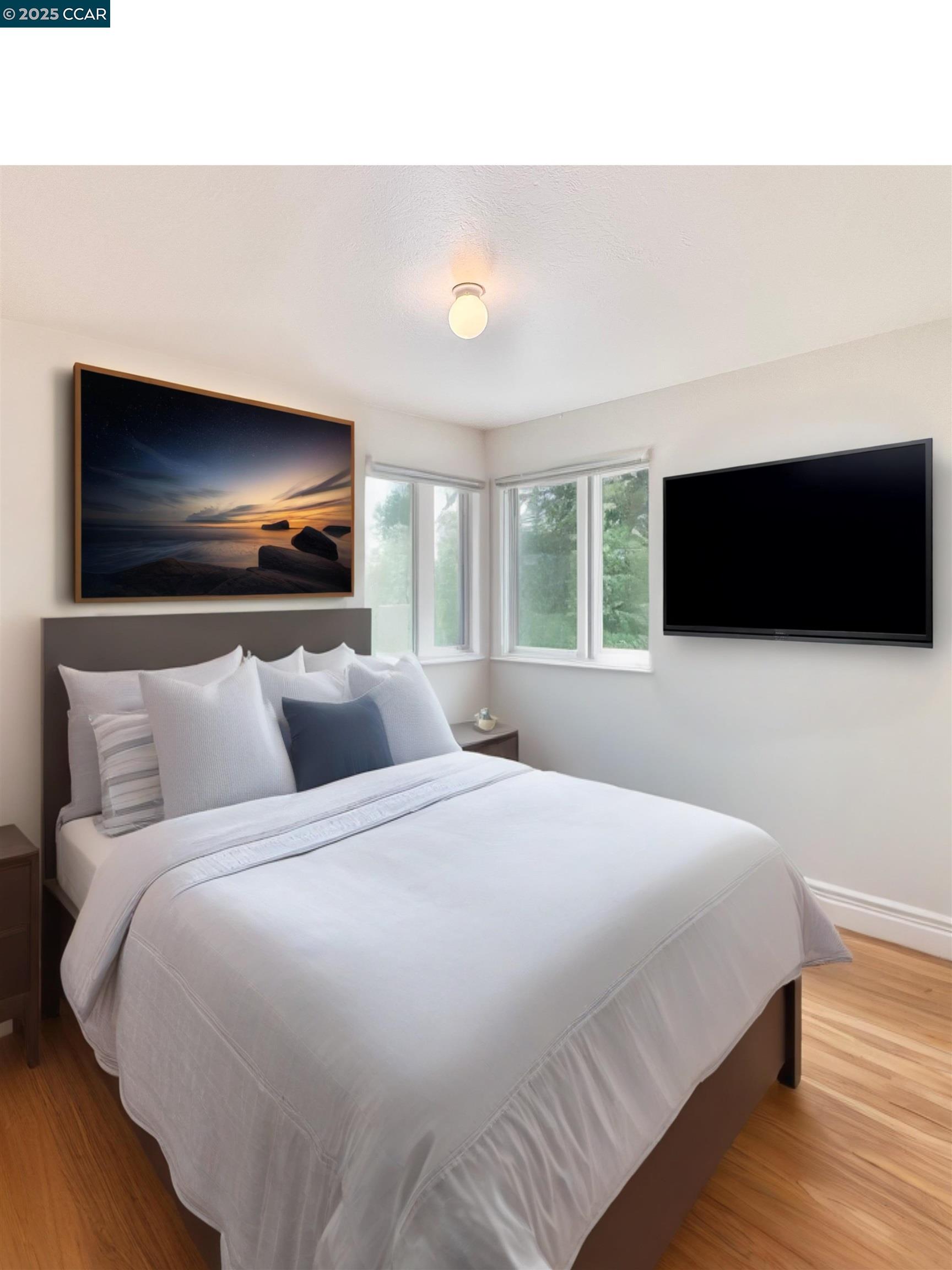 1834 Venice Drive Concord, CA 94519 - Photo 11 of 25 a bedroom with a bed and a flat screen tv