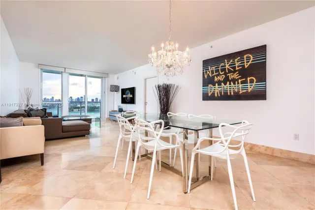 a view of a livingroom and dining room