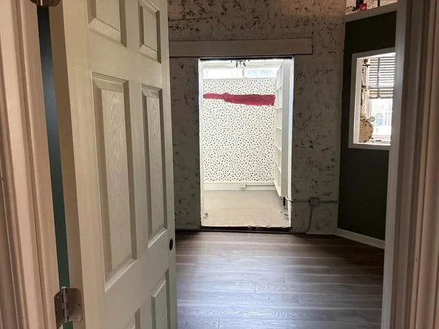 a view of an front door