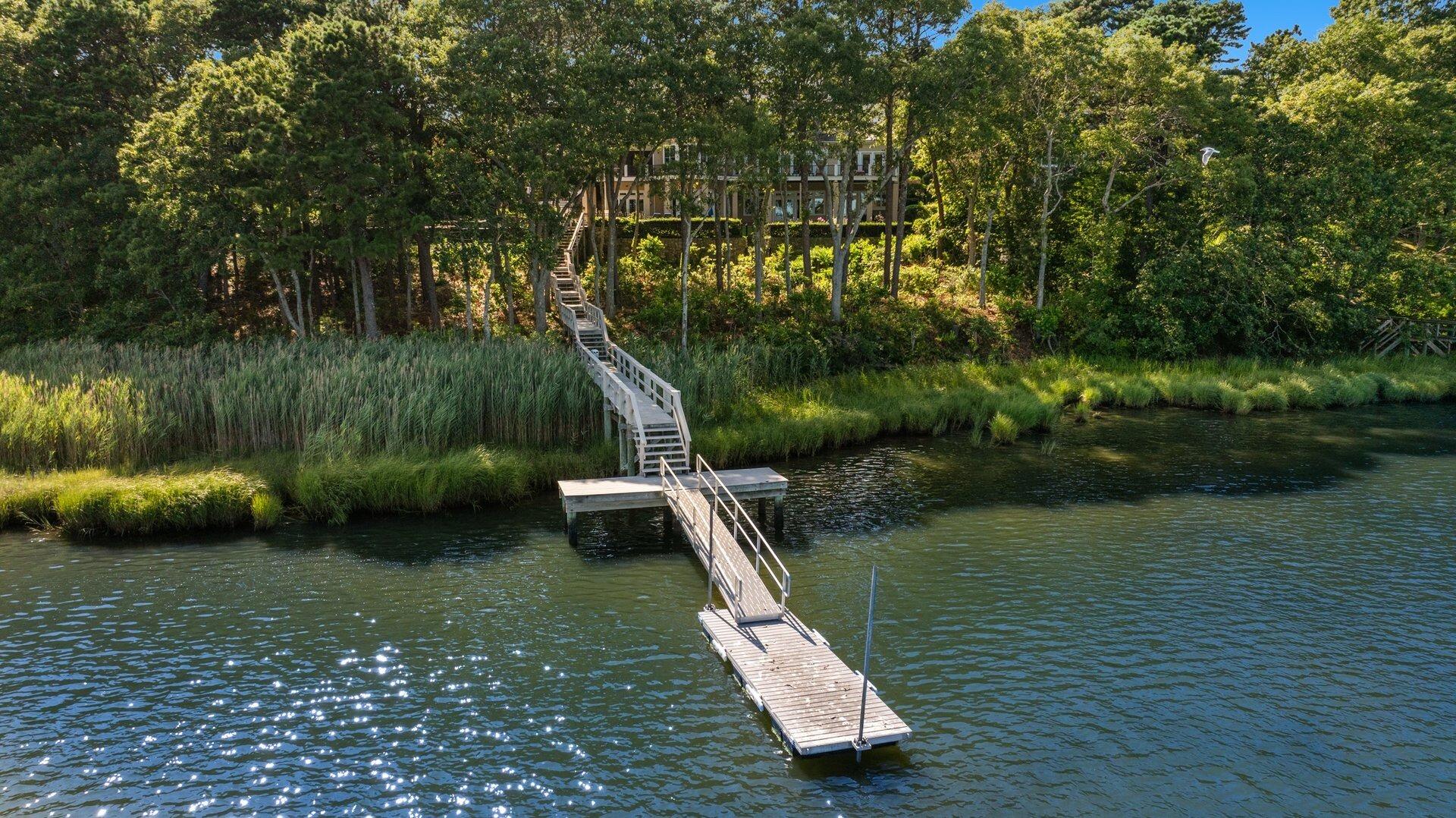 37 Shoestring Bay Road Mashpee, MA 02649 - Photo 5 of 42 a view of a lake with a yard