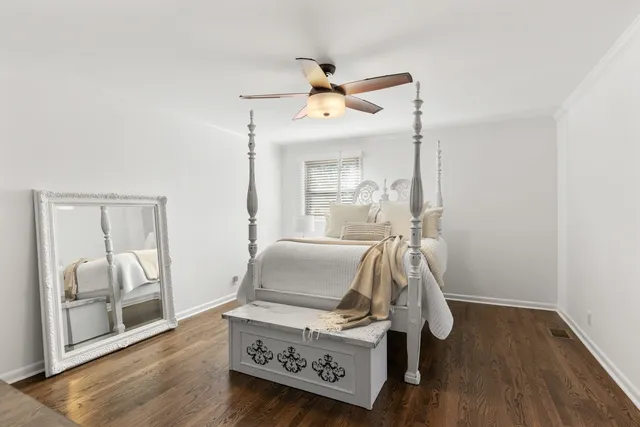 a view of cabinets and window