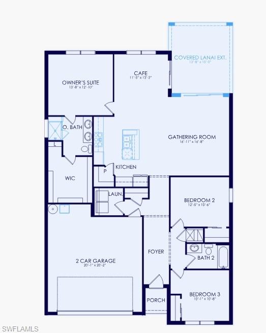 3579 Loyalty Loop Immokalee, FL 34142 - Photo 2 of 16 Cedar Floor Plan