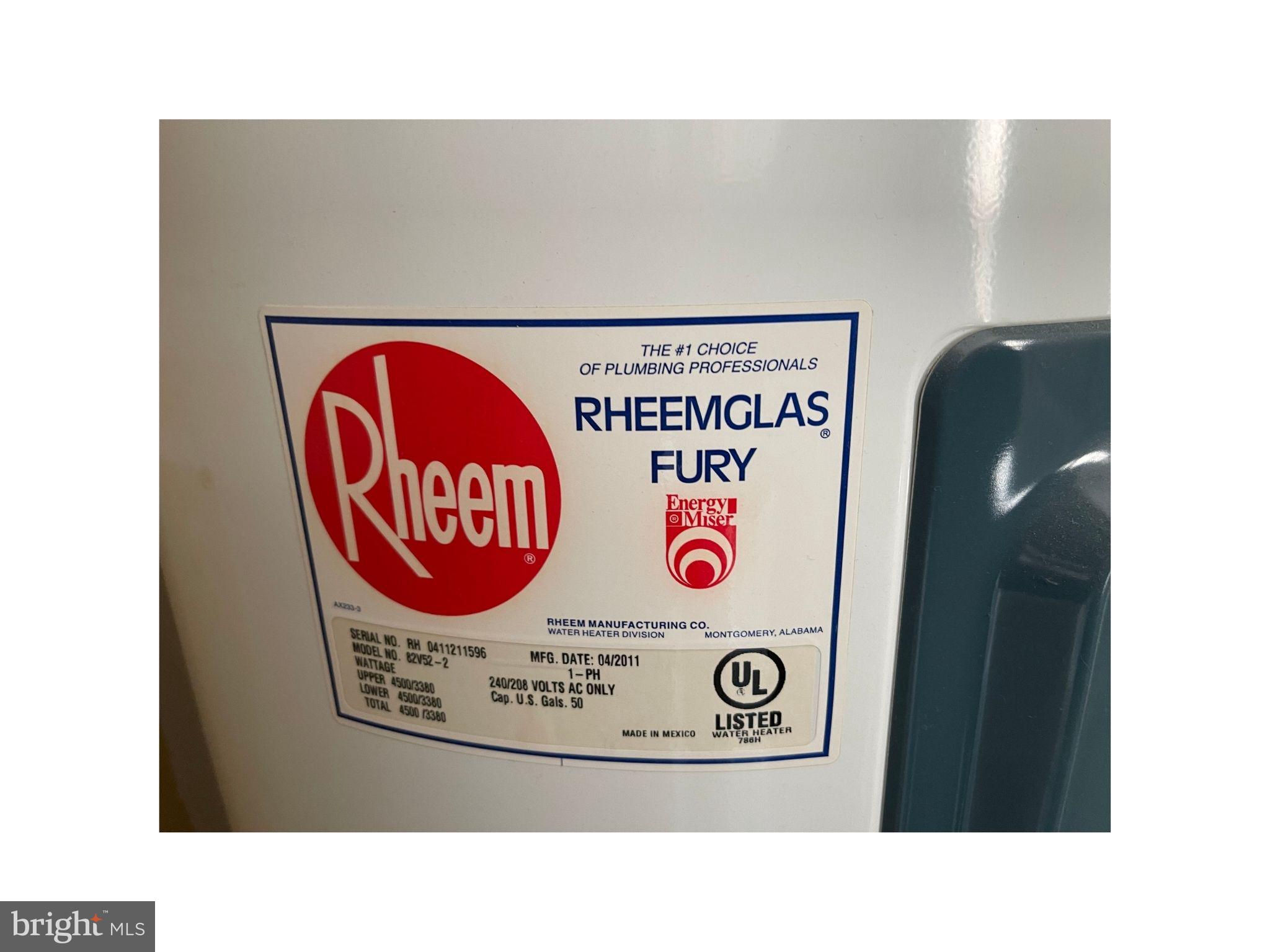 3103 Cardinal Way, Unit L Abingdon, MD 21009 - Photo 24 of 25 Water Heater Manufacturer