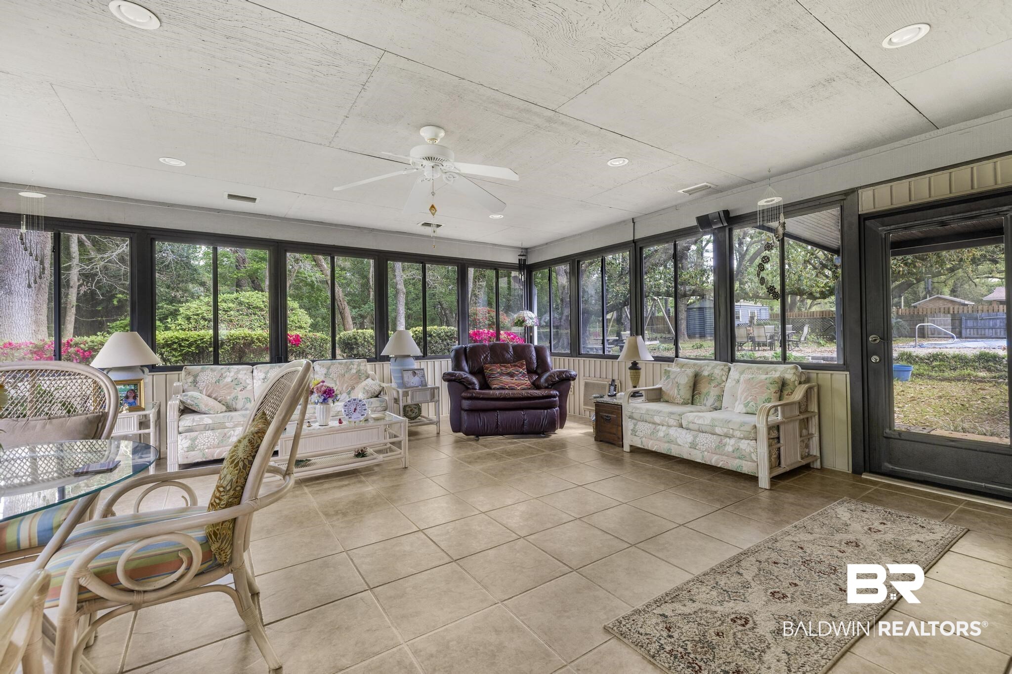 10207 Plantation Drive Daphne, AL 36526 - Photo 43 of 48 Sunroom featuring tile patterned floors and recessed lighting