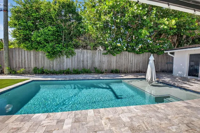 a view of room with garage
