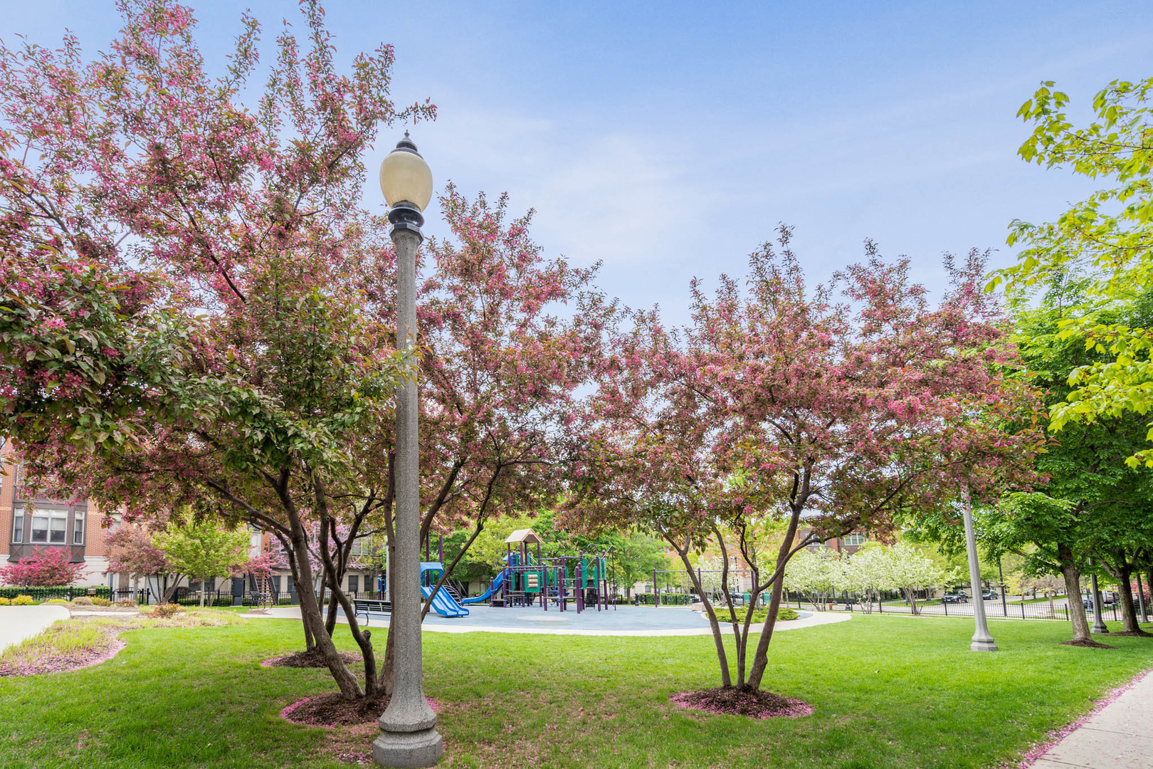 721 West 15th Street Chicago, IL 60607 - Photo 2 of 27 a view of a garden with trees