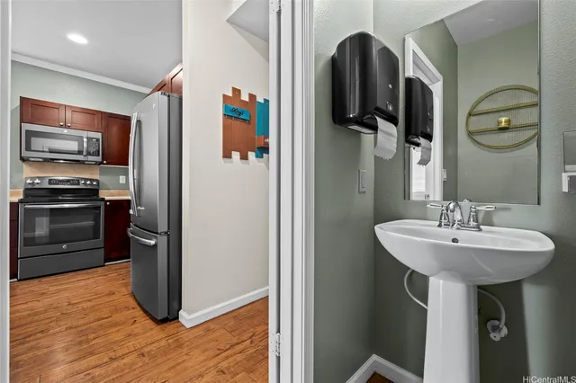 view of a room with door