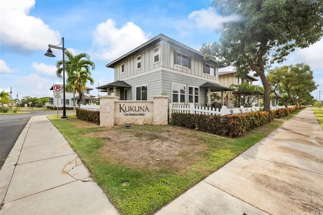a front view of a house