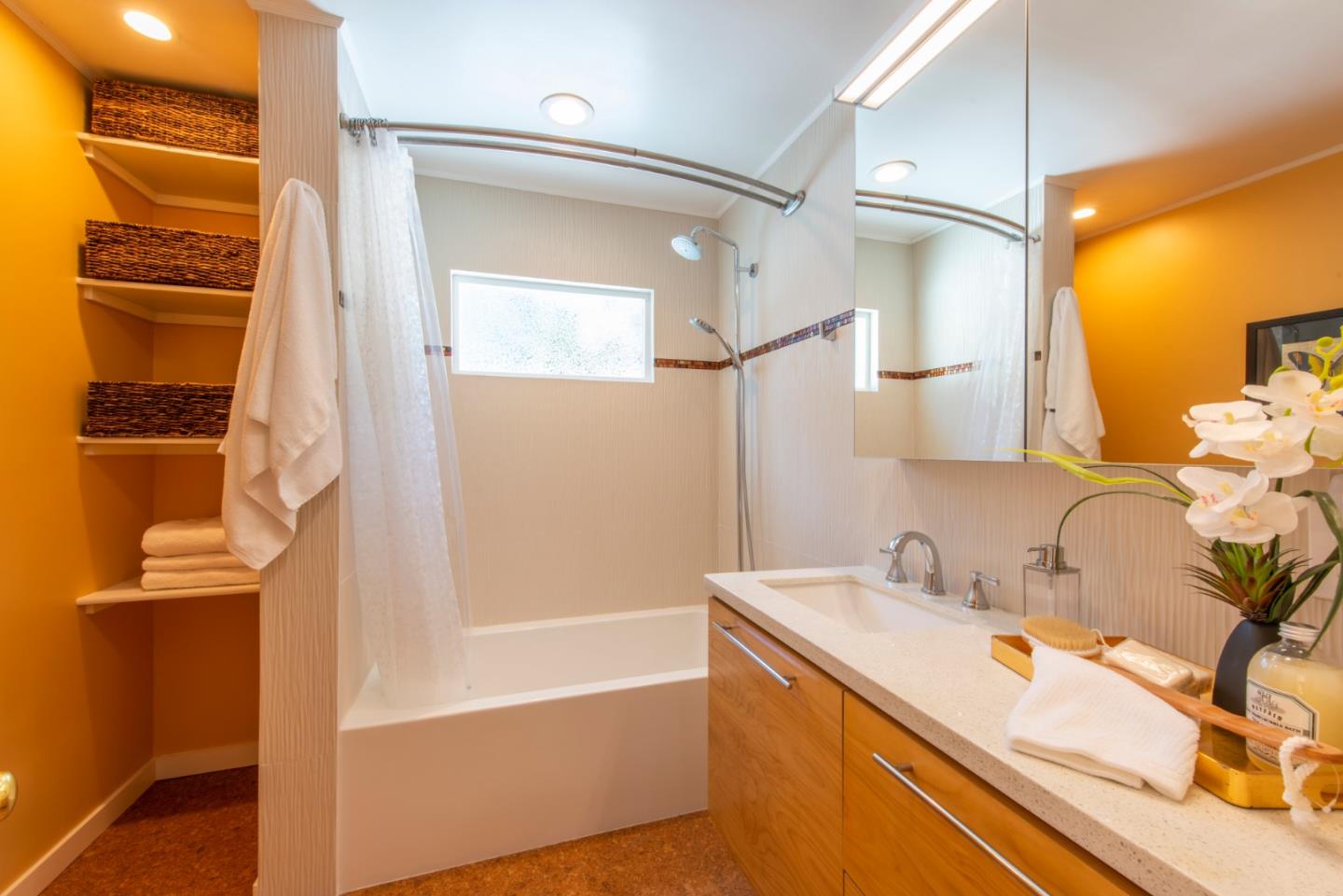 82 Loucks Avenue Los Altos, CA 94022 - Photo 12 of 23 a bathroom with a sink and a mirror