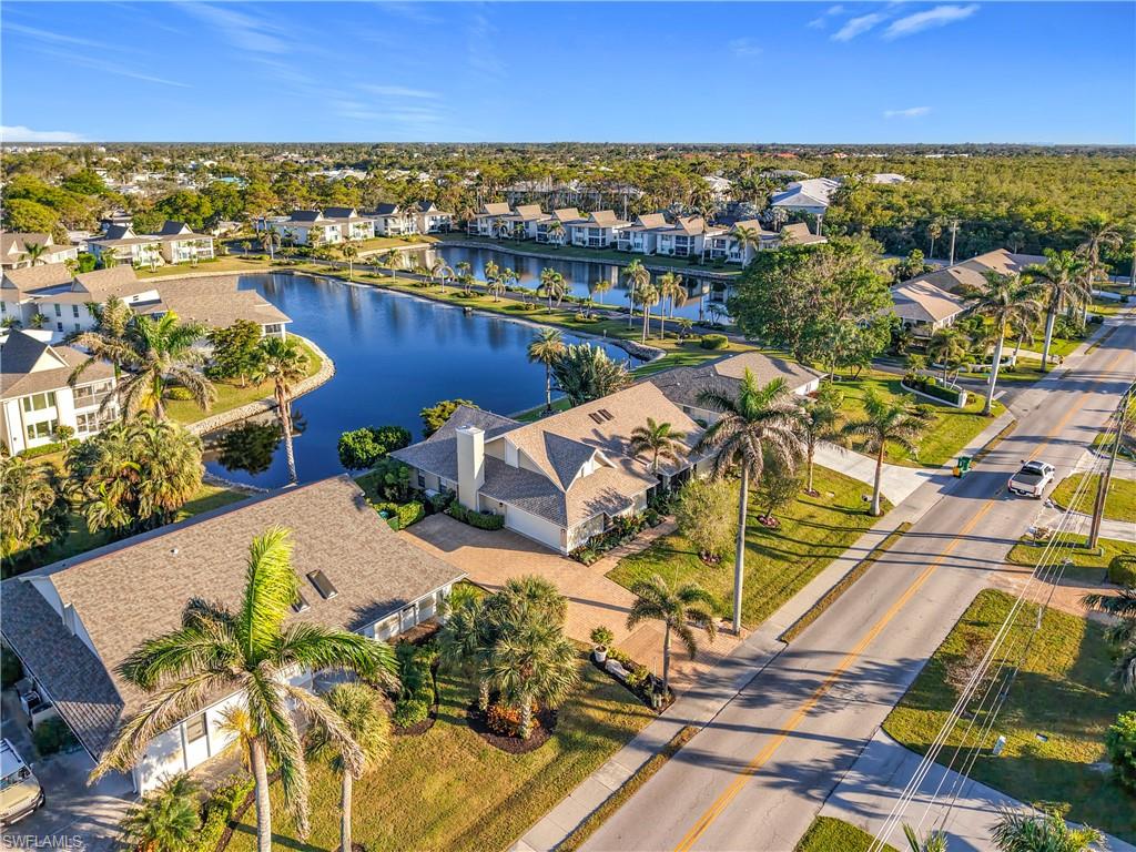 1659 Sandpiper Street, Unit E Naples, FL 34112 - Photo 48 of 50 an aerial view of a house with a ocean view